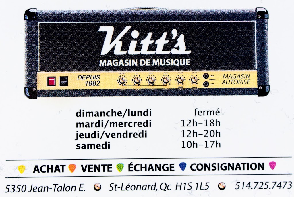 Kitts Musique | 5350 Rue Jean-Talon Est, Saint-Léonard, QC H1S 1L5, Canada | Phone: (514) 725-7473