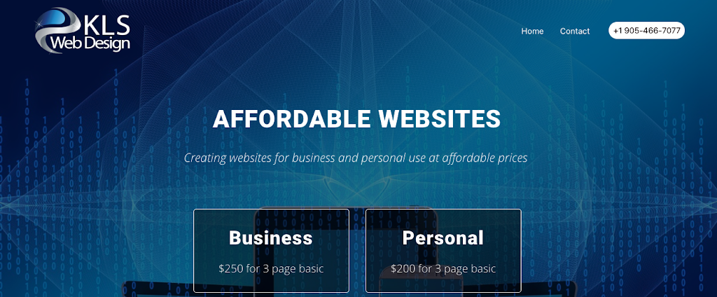 KLS Web Design | 4878 Thomas Alton Blvd, Burlington, ON L7M 0H3, Canada | Phone: (905) 466-7077