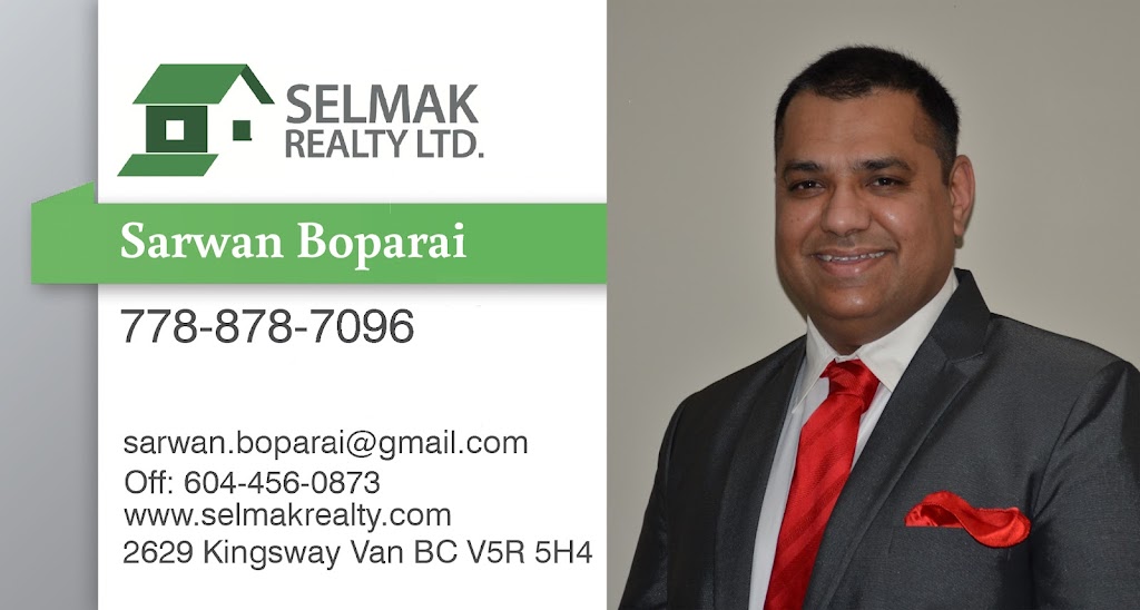 Realtor Sarwan Boparai | 2629 Kingsway, Vancouver, BC V5R 5H4, Canada | Phone: (778) 878-7096