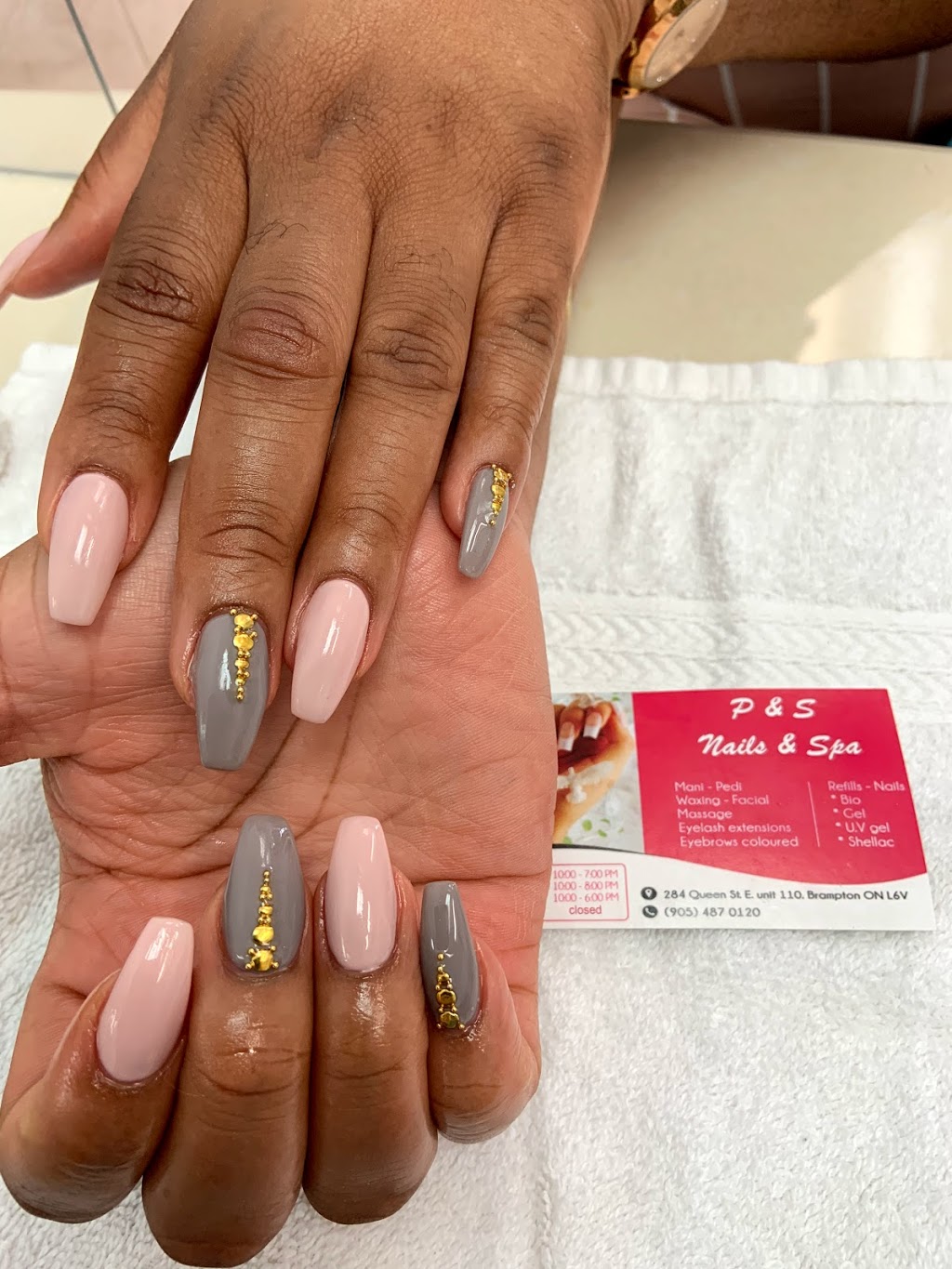 P&S Nails & Spa | 284 Queen St E #110, Brampton, ON L6V 1C2, Canada | Phone: (905) 487-0120