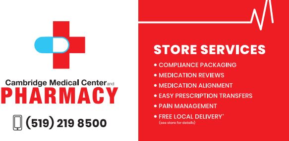 Cambridge Medical Pharmacy | 1174 King St E, Cambridge, ON N3H 3P6, Canada | Phone: (519) 219-8500