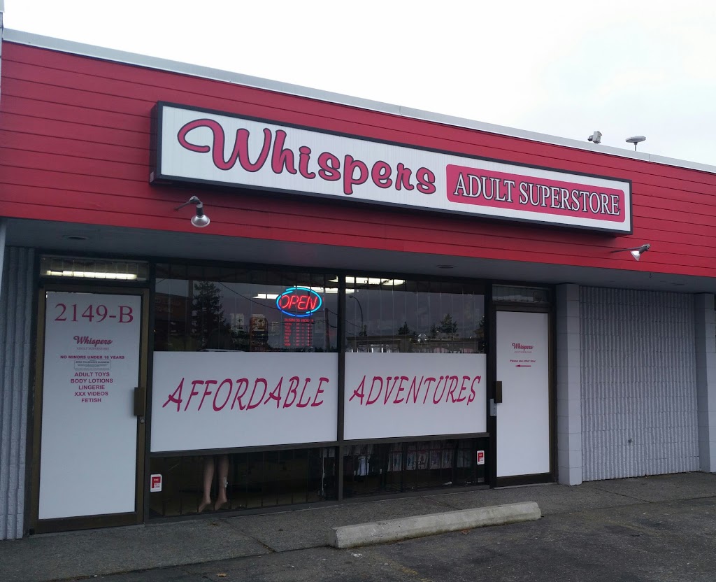 Whispers Adult Superstore | 2149 B Bowen Rd, Nanaimo, BC V9S 1H8, Canada | Phone: (250) 756-4023