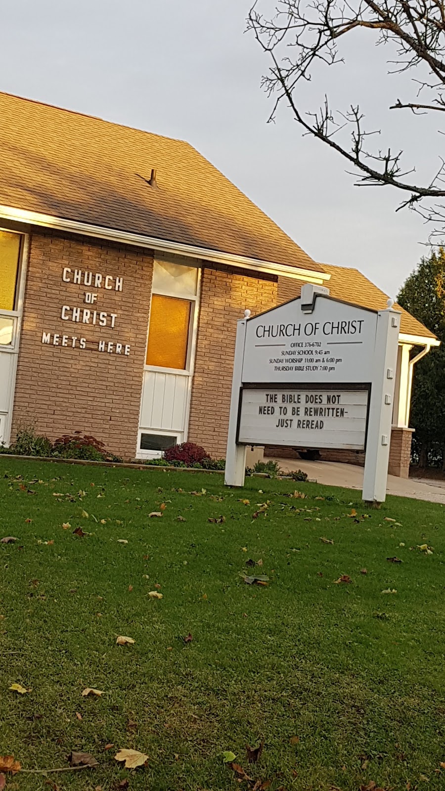 Church of Christ | 8th St E, Owen Sound, ON N4K 3H8, Canada | Phone: (519) 376-6702