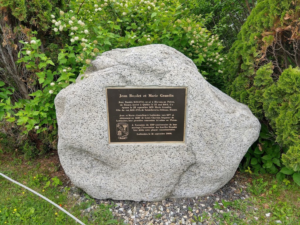 Memorial Placque - Jean Baudet and Marie Grandin | QC-132, Lotbinière, QC G0S 1S0, Canada