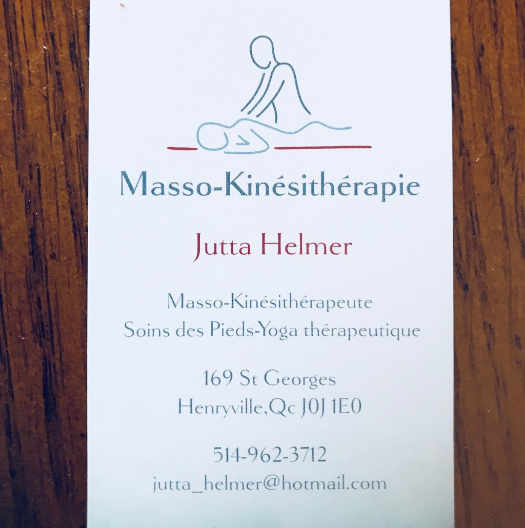 Masso/Kinésithérapie Soins Des Pieds, Yoga Thérapeutique | 169 Rue Saint-Georges, Henryville, QC J0J 1E0, Canada | Phone: (450) 299-2718