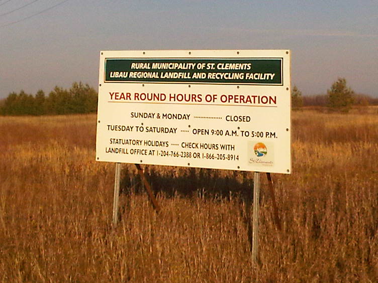 RM of St Clements Libau Landfill | Rd 88 N, Libau, MB R0E 1C0, Canada | Phone: (204) 766-2388