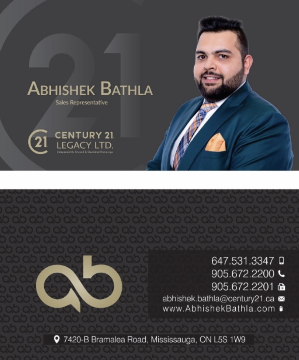 Abhishek Bathla - The Realtor | 7420-B Bramalea Rd, Mississauga, ON L5S 1W9, Canada | Phone: (647) 531-3347