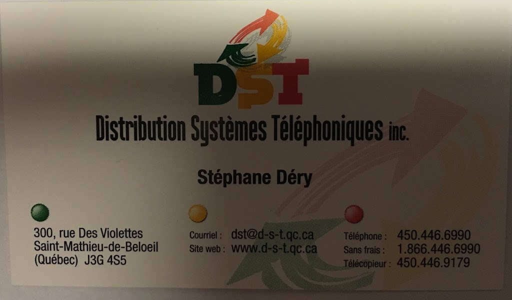 Distribution Systemes Telephoniques Inc | 300 Rue des Violettes, Saint-Mathieu-de-Beloeil, QC J3G 0H1, Canada | Phone: (450) 446-6990