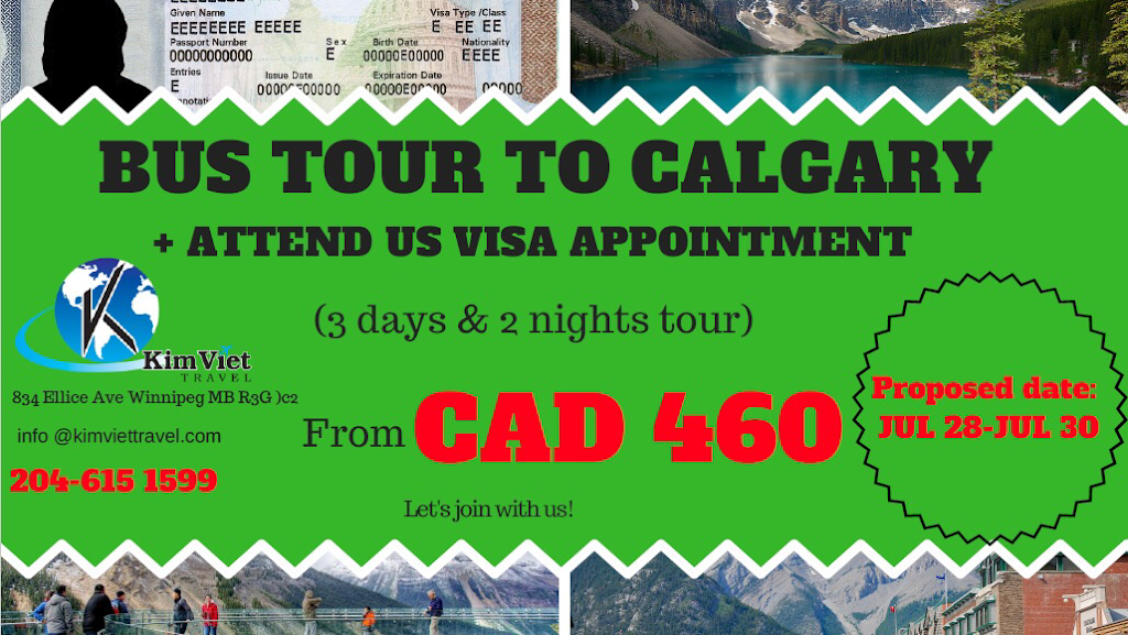 KimViet Travel | 834 Ellice Ave #200, Winnipeg, MB R3G 0C2, Canada | Phone: (204) 615-1599