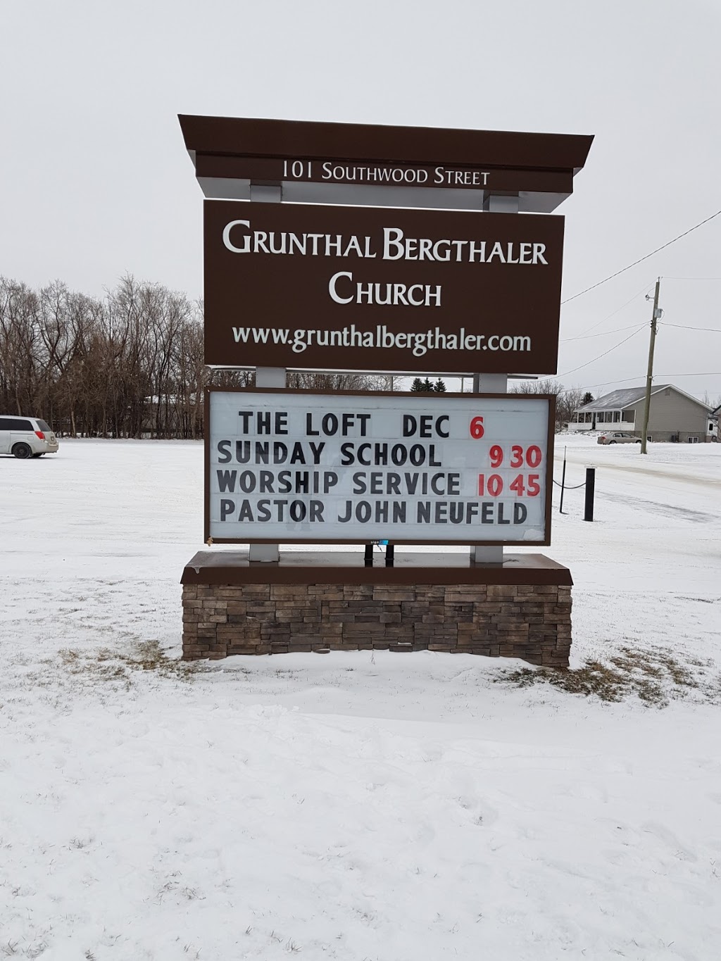 Grunthal Bergthaler Church | 101 SOUTHWOOD, Grunthal, MB R0A 0R0, Canada