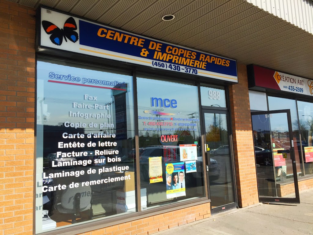 Impression MCE | 988 Boulevard de la Grande-Allée, Boisbriand, QC J7G 2T4, Canada | Phone: (450) 430-3770