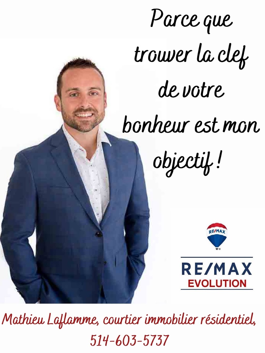 Mathieu Laflamme Courtier Immobilier résidentiel RE/MAX | 1055 Bd du Séminaire N #302, Saint-Jean-sur-Richelieu, QC J3A 1R7, Canada | Phone: (514) 603-5737