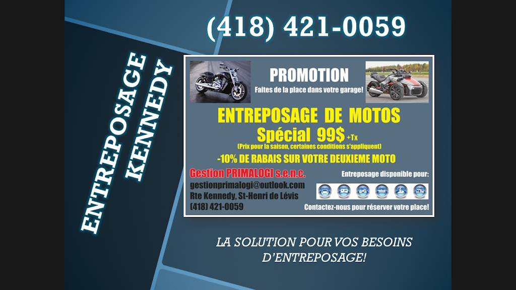 Entreposage Kennedy | 148 Route du Président-Kennedy, Saint-Henri, QC G0R 3E0, Canada | Phone: (418) 421-0059