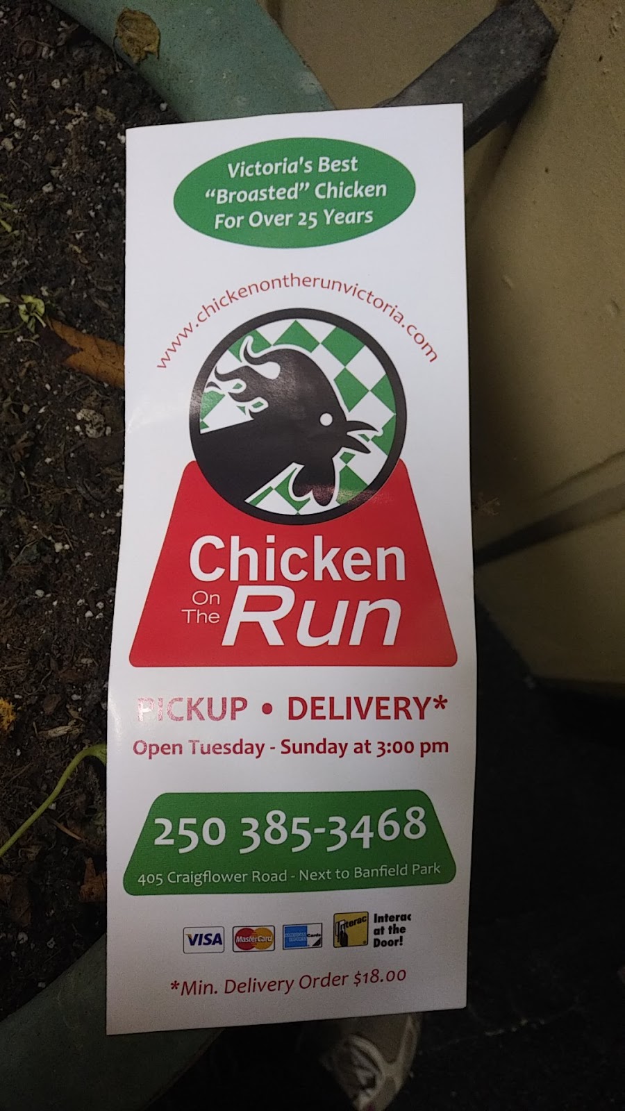 Chicken on the Run | 405 Craigflower Rd, Victoria, BC V9A 2V7, Canada | Phone: (250) 385-3468