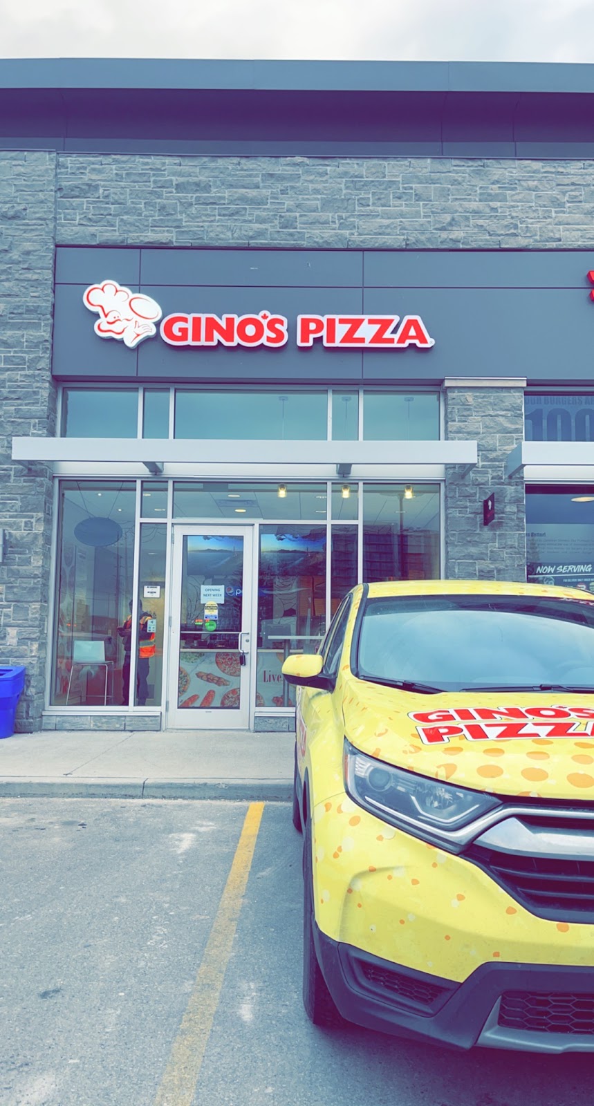 Ginos Pizza | 5 Rossland Rd E Unit #103, Ajax, ON L1T 4V2, Canada | Phone: (905) 427-9111