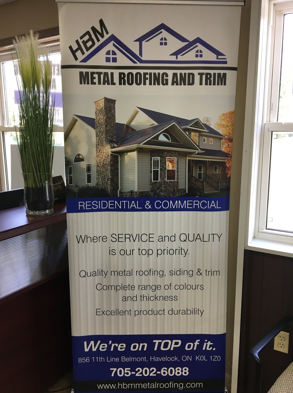 HBM Metal Roofing and Trim | 856 11 Line, Havelock, ON K0L 1Z0, Canada | Phone: (705) 202-6088
