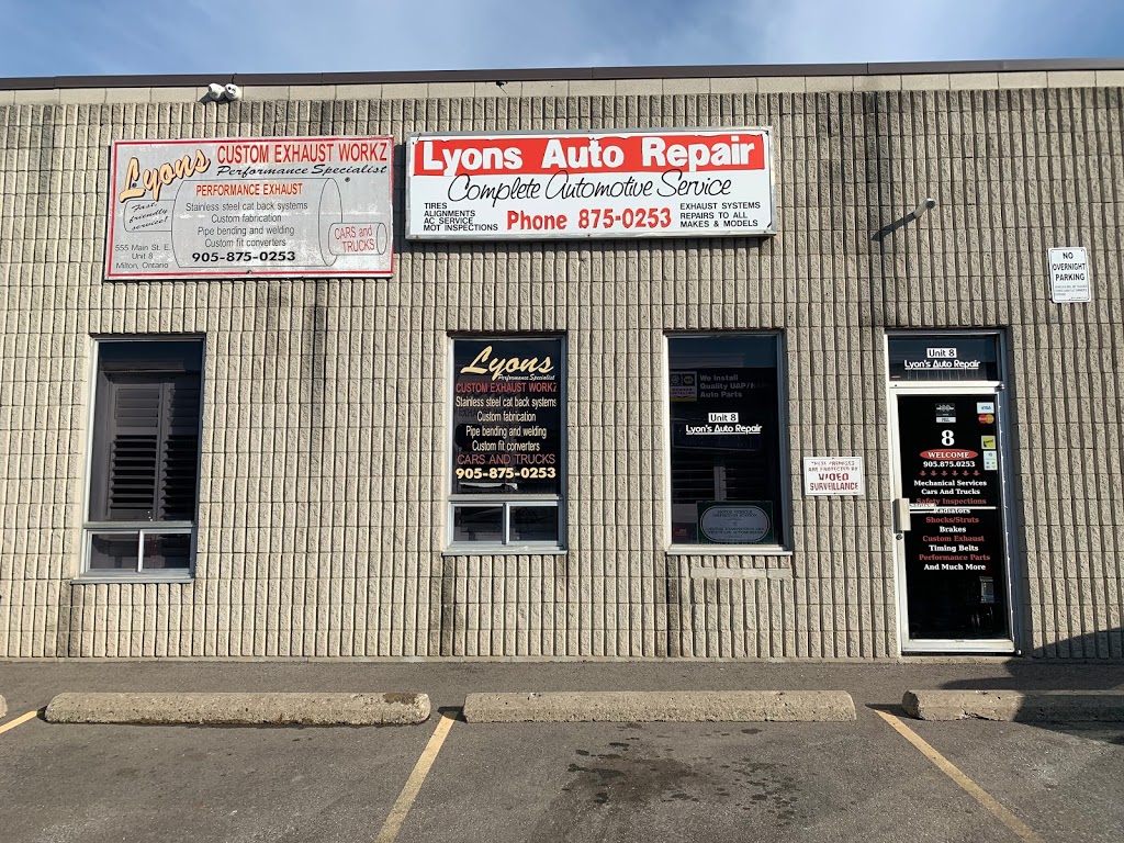 LYONS AUTOMOTIVE & CUSTOM EXHAUST | 547 Main St E, Milton, ON L9T 3J2, Canada | Phone: (905) 875-0253