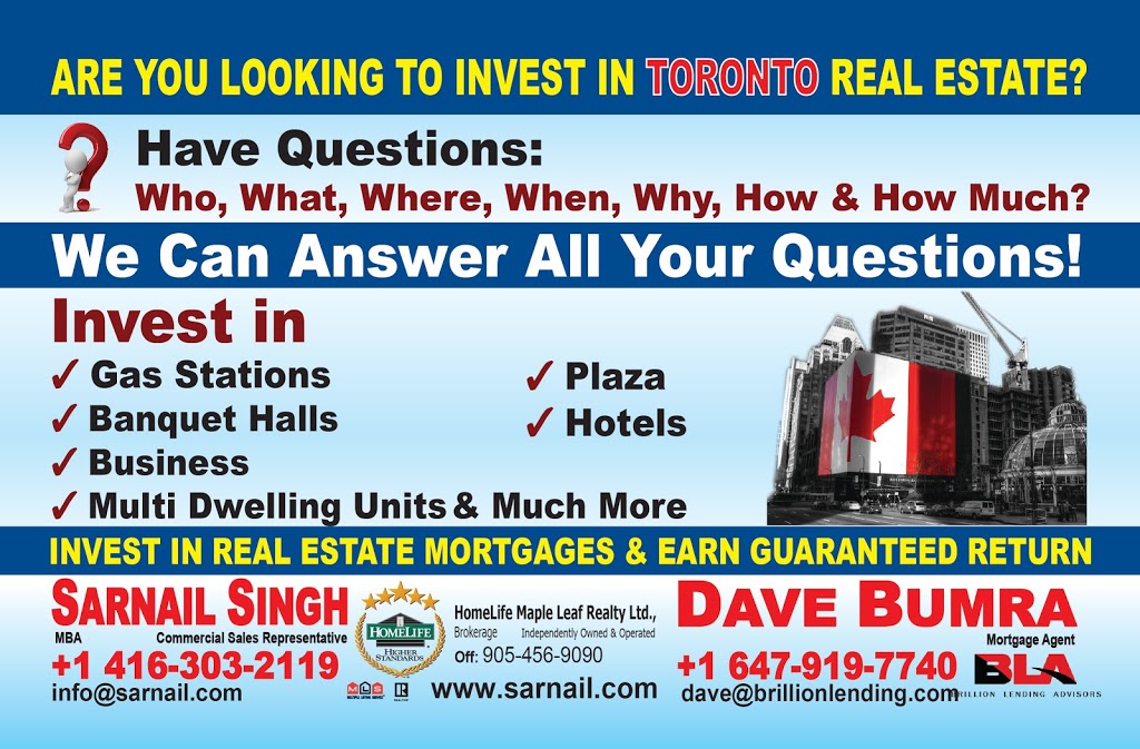 Sarnail Singh, MBA, CCIM | 80 Eastern Ave Unit #3, Brampton, ON L6W 1X9, Canada | Phone: (416) 303-2119