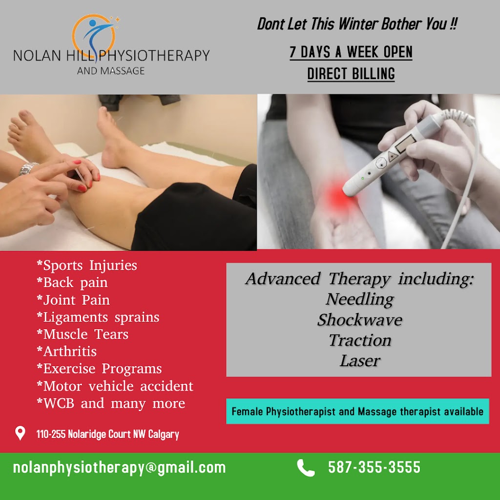 Nolan Hill Physiotherapy and Massage..WE ARE OPEN | 255 Nolanridge Ct NW #110, Calgary, AB T3R 1W7, Canada | Phone: (587) 355-3555