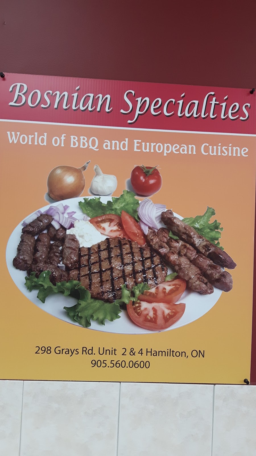 Bosnian Specialties | 298 Grays Rd, Hamilton, ON L8E 1V5, Canada | Phone: (905) 560-0600