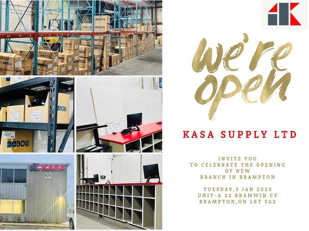 Kasa Supply ONT Ltd. | 22 Bramwin Ct, Brampton, ON L6T 5G2, Canada | Phone: (905) 790-2400