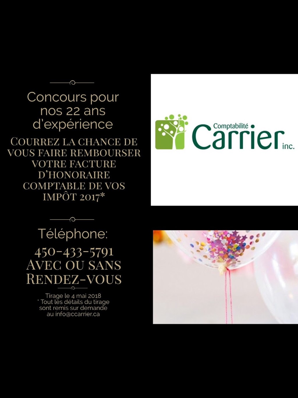 Comptabilite Carrier | 106A Rue Émilien Marcoux, Blainville, QC J7C 0B5, Canada | Phone: (450) 433-5791