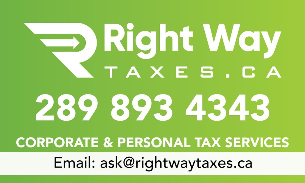 Right Way Taxes | 20 Tincomb Crescent, Whitby, ON L1R 2Y6, Canada | Phone: (289) 893-4343