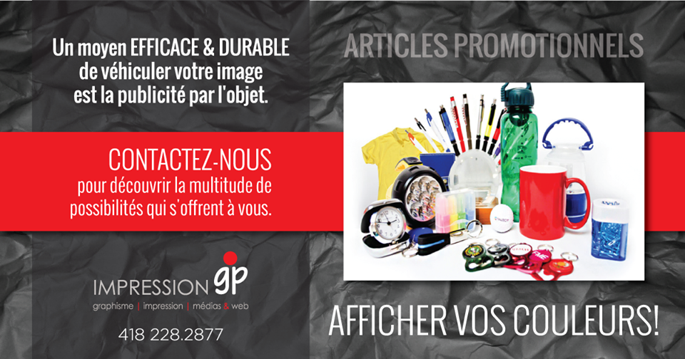 Impression GP | 8640 Boulevard Lacroix, Saint-Georges, QC G5Y 5P4, Canada | Phone: (418) 228-2877