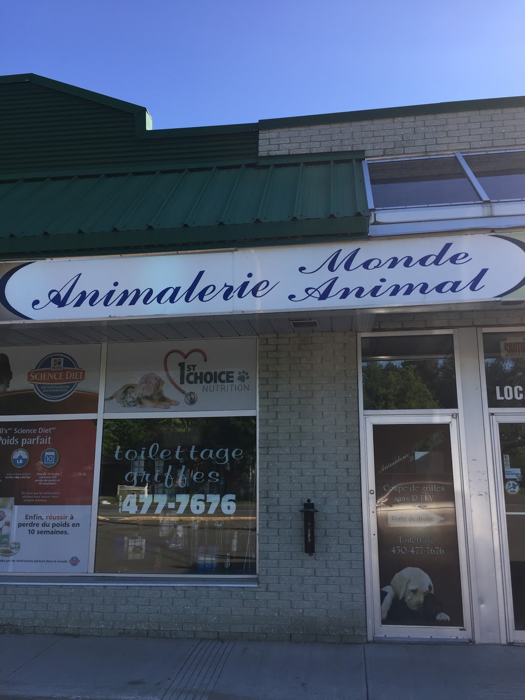 Animalerie Monde Animal | 5500 Rue Rodrigue, Terrebonne, QC J7M 2C1, Canada | Phone: (450) 477-7676