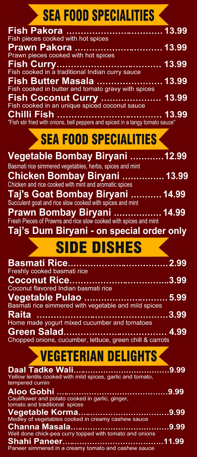 Taj Indian Cuisine & Sweets | 27133 Fraser Hwy Unit #3085, Aldergrove, BC V4W 3R2, Canada | Phone: (604) 206-8484