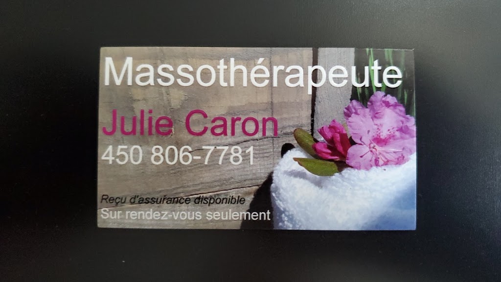 Massothérapie Julie Caron | 2837A Rue Godard, Sainte-Sophie, QC J5J 2T4, Canada | Phone: (450) 806-7781