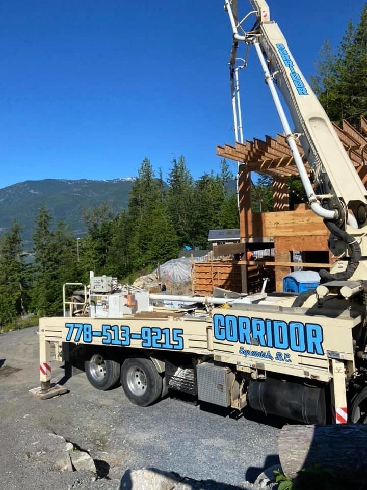 Corridor Concrete Pumping | 39920 Government Rd #33, Squamish, BC V8B 0G5, Canada | Phone: (778) 513-9215