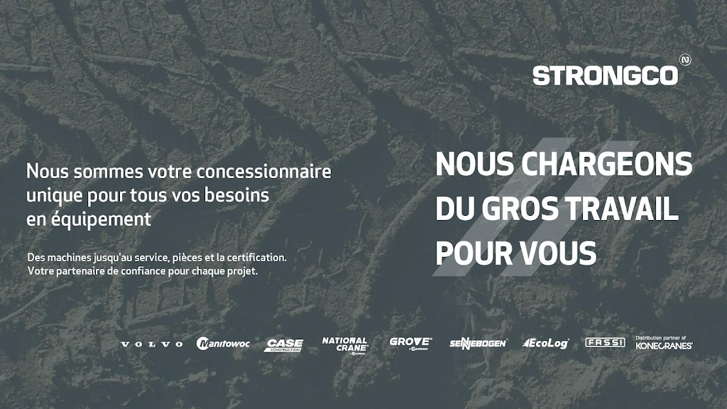 Strongco | 1755 Rue de la Sidbec S, Trois-Rivières, QC G8Z 4M6, Canada | Phone: (819) 840-0828