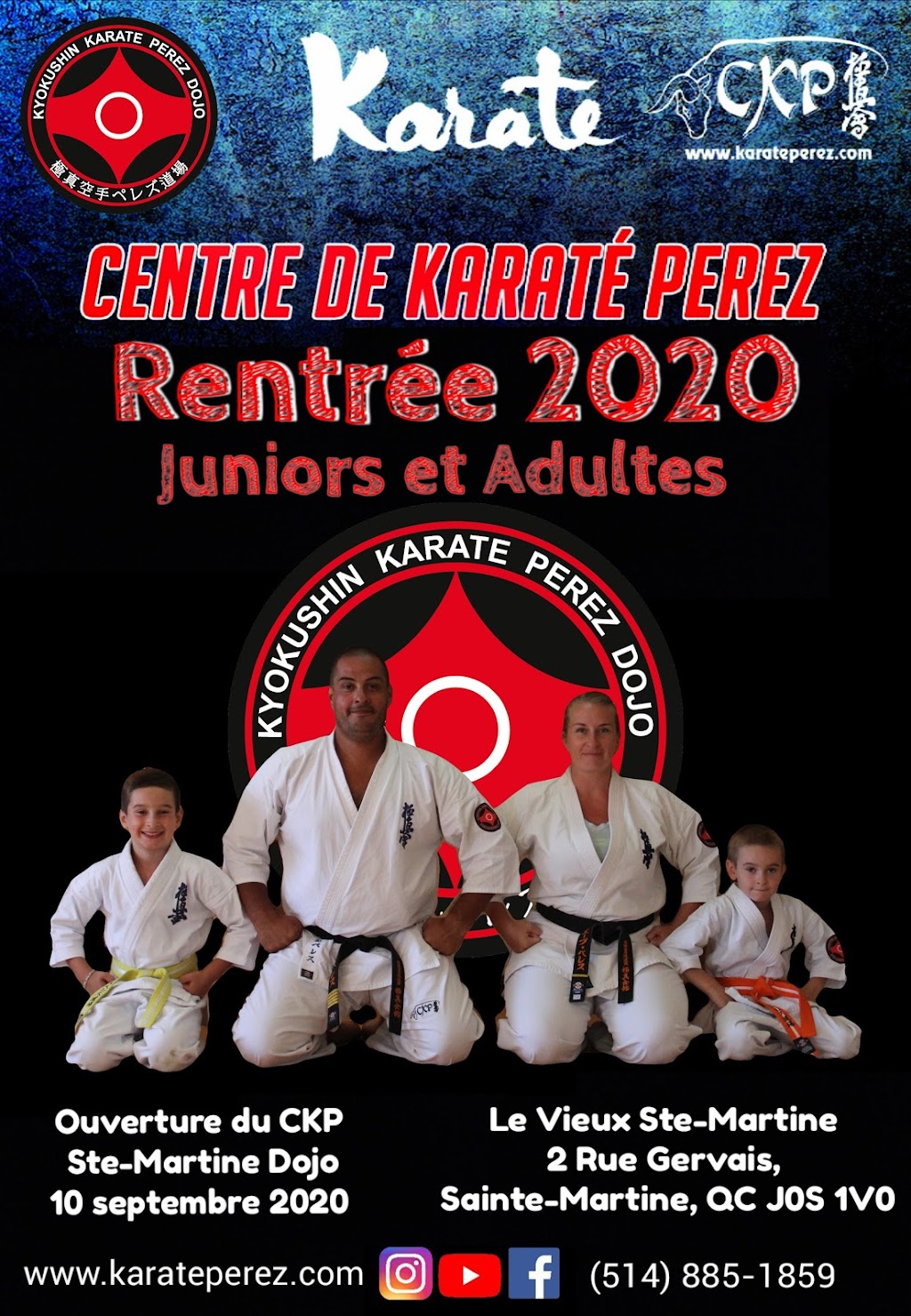 Karaté Ste-Martine | 2 Rue Gervais, Sainte-Martine, QC J0S 1V0, Canada | Phone: (514) 885-1859