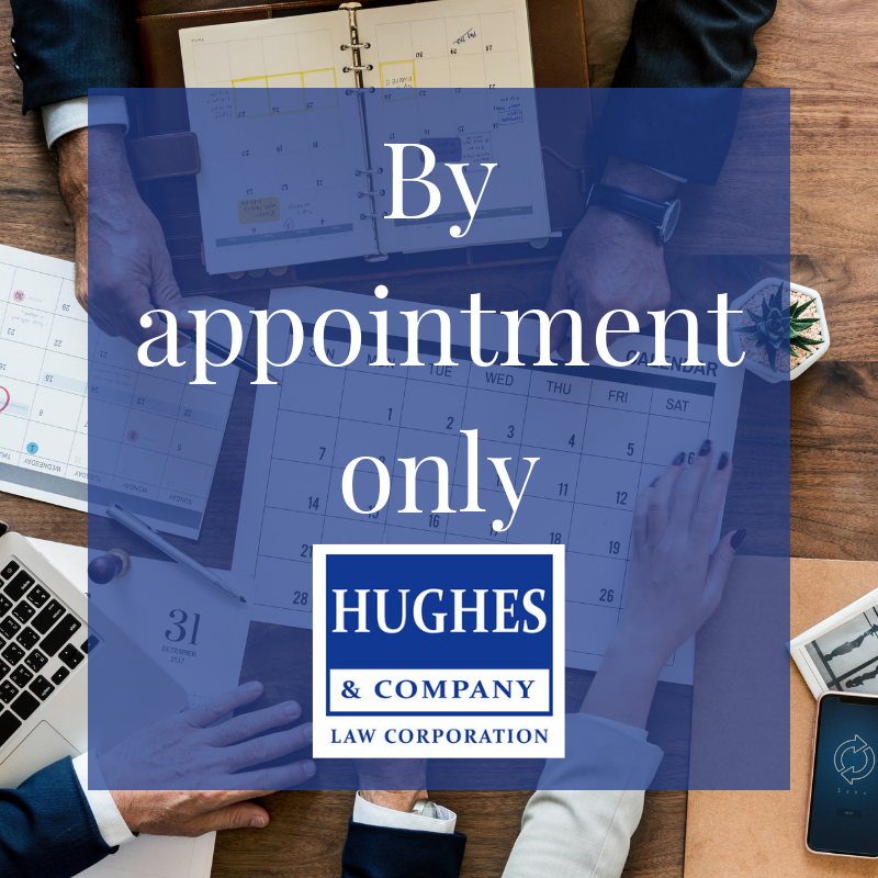 Hughes & Company Law Corporation | *By appointment only*, 100 Esplanade Ave, Harrison Hot Springs, BC V0N 1K0, Canada | Phone: (604) 602-1828