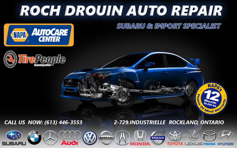 Roch Drouin Auto Repair | 729 Rue Industrielle, Rockland, ON K4K 1T2, Canada | Phone: (613) 446-3553