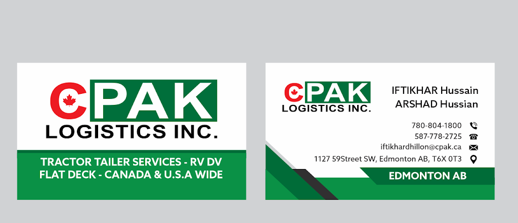 Cpak Logistics, Inc. | 1127 59 Street Southwest, Edmonton, AB T6X 0T3, Canada | Phone: (587) 778-2725