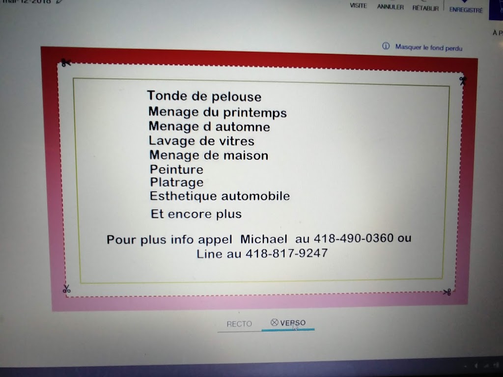 Les services M.L entretien général | 2175 Rue Octave, Jonquière, QC G7S 4A5, Canada | Phone: (418) 817-9247