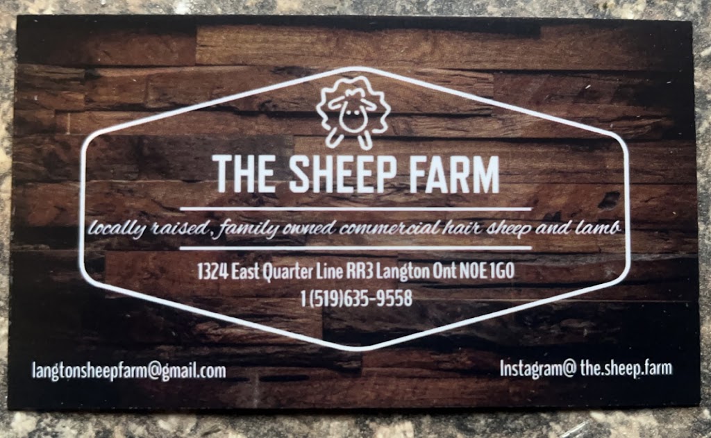 The Sheep Farm | 1324 E Quarter Line, Walsingham, ON N0E 1X0, Canada | Phone: (519) 635-9558