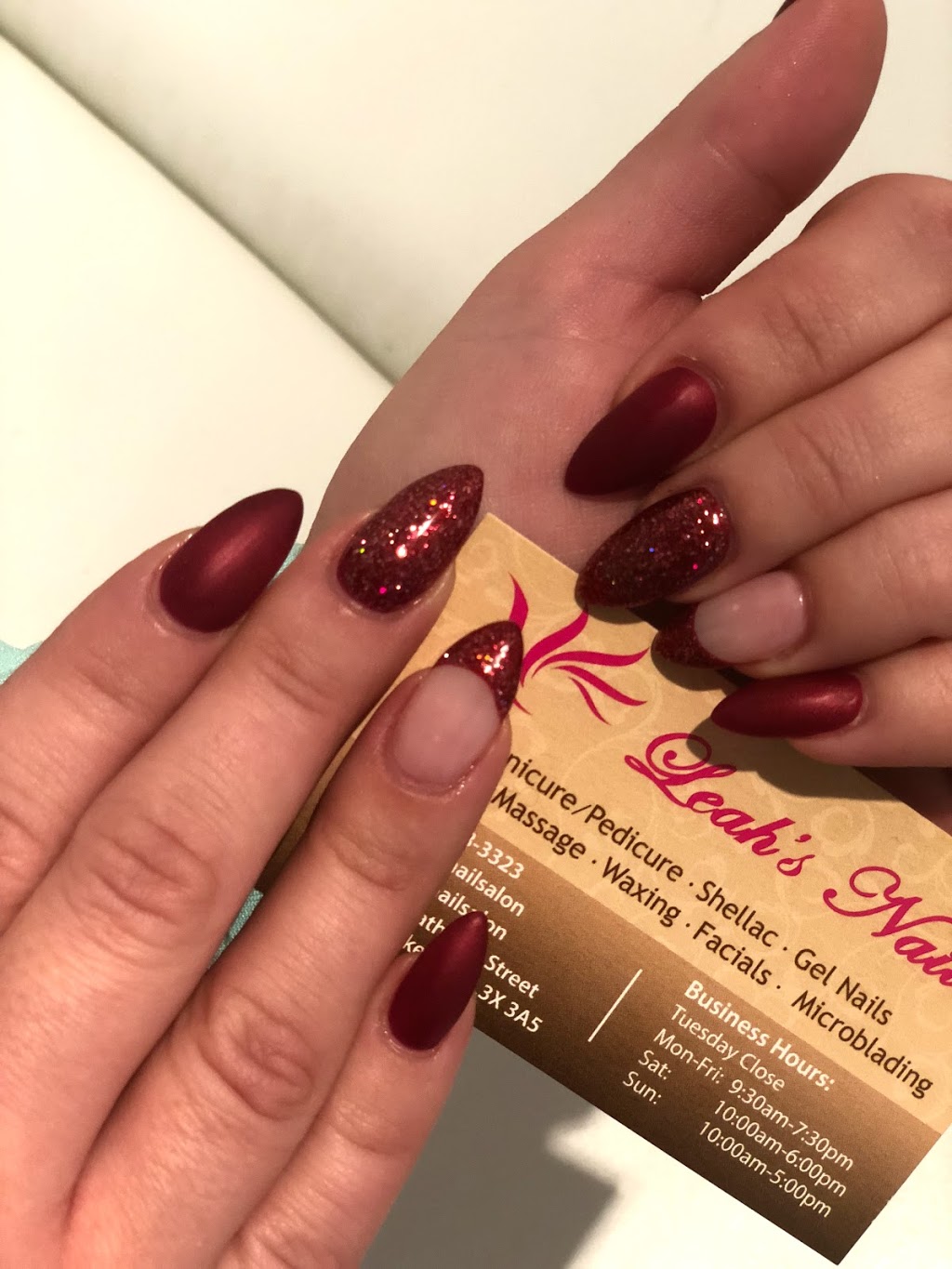 Leahs Nails | 17080 Bathurst St #4, Newmarket, ON L3X 3A5, Canada | Phone: (905) 898-3323