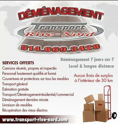 Déménagement Transport Rive-Nord | Service de déménagement et de stockage | Terrebonne | 7541 Rue des Groseilles, Terrebonne, QC J7M 0A4, Canada | Phone: (514) 660-3429