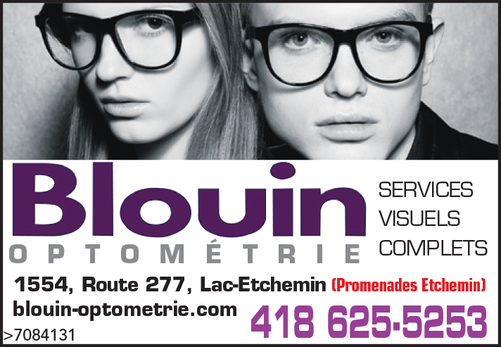 Blouin Optométrie | 1554 QC-277 Bureau 12, Lac-Etchemin, QC G0R 1S0, Canada | Phone: (418) 625-5253