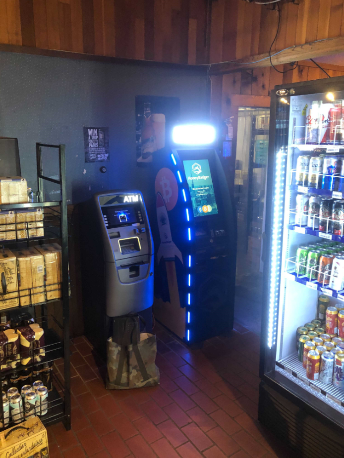 HoneyBadger Bitcoin ATM at Castle Liquor Store | 6309 Sooke Rd, Sooke, BC V9Z 0S9, Canada | Phone: (604) 787-1220