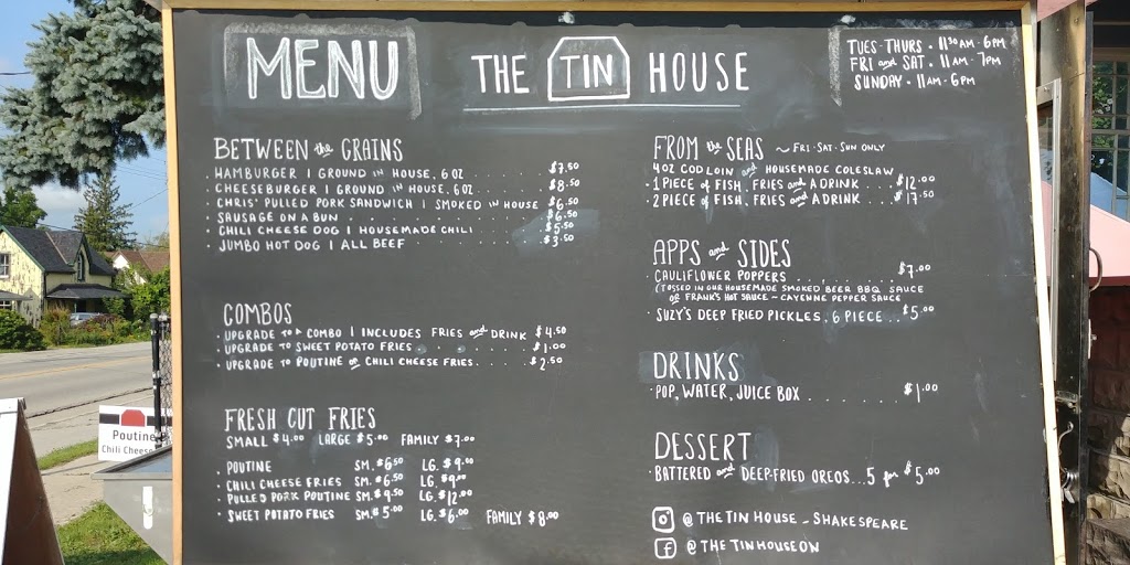 The Tin House | 2212 Line 34, Shakespeare, ON N0B 2P0, Canada | Phone: (519) 545-1445