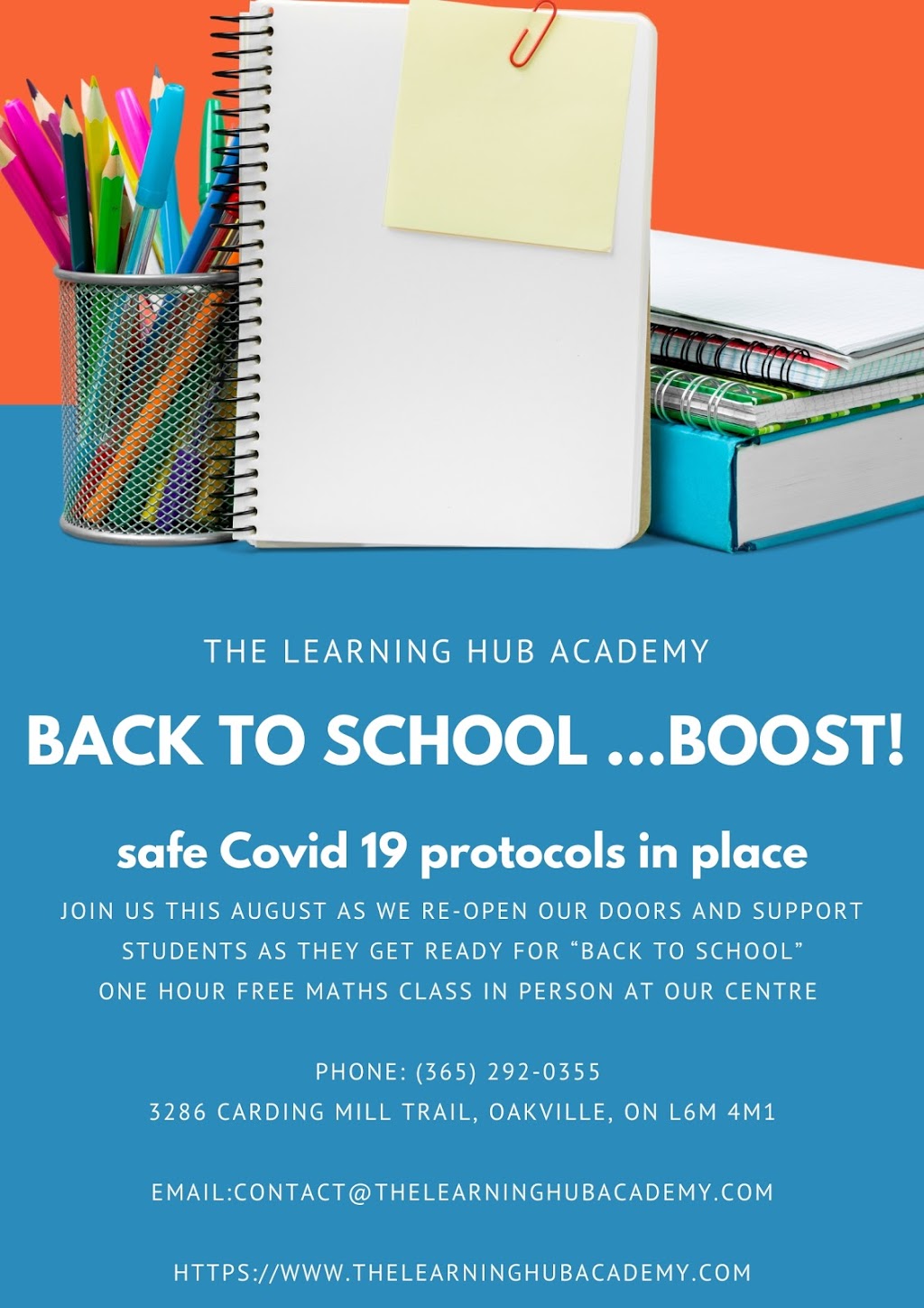 The Learning Hub Academy | 3286 Carding Mill Trail, Oakville, ON L6M 1S1, Canada | Phone: (365) 292-0355