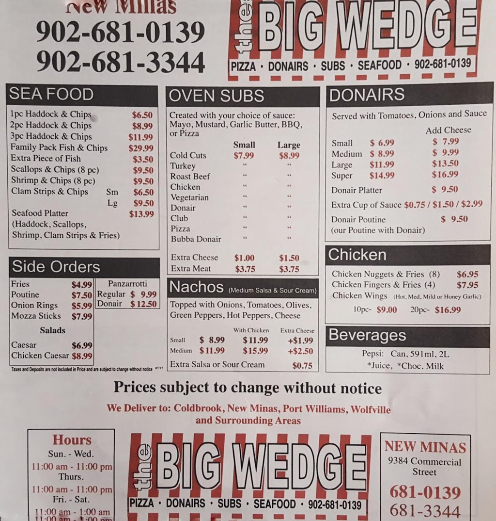 Big Wedge New Minas | 9384 Commercial St, New Minas, NS B4N 3E9, Canada | Phone: (902) 681-3344