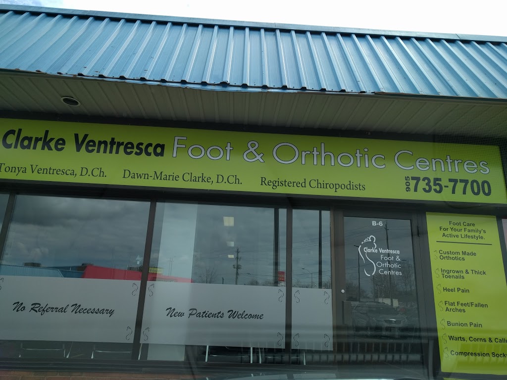 Clarke Ventresca Foot & Orthotic Centre | 572 Niagara St, Welland, ON L3C 6T8, Canada | Phone: (905) 735-7700