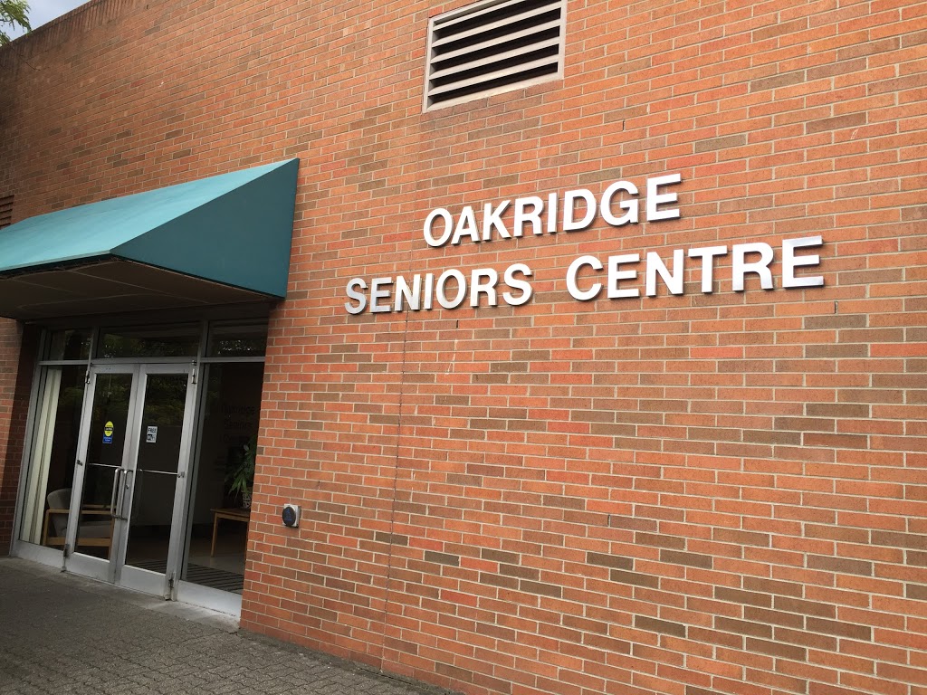 Oakridge Seniors Center | 650 W 41st Ave, Vancouver, BC V5Z 4P7, Canada | Phone: (604) 263-1833