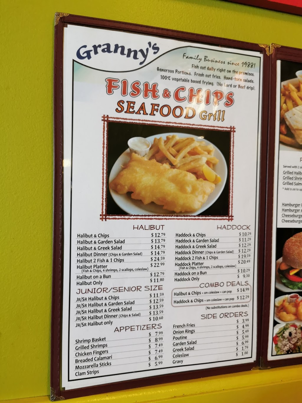 Grannys Fish & Chips | 15483 Yonge St, Aurora, ON L4G 1P3, Canada | Phone: (905) 841-3755