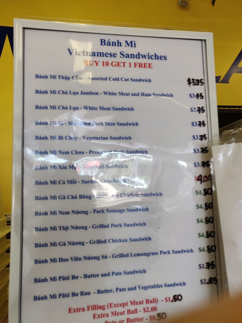 Banh Mi Nhu Lan | 1949 Finch Ave W, North York, ON M3N 2V3, Canada | Phone: (647) 430-5790